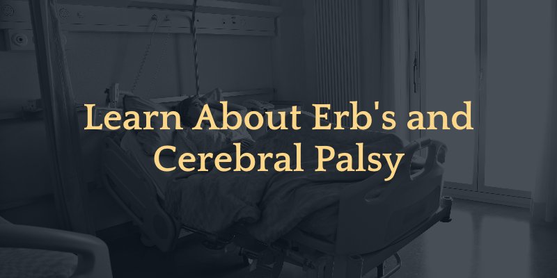 banner that says "learn about erb's and cerebral palsy"